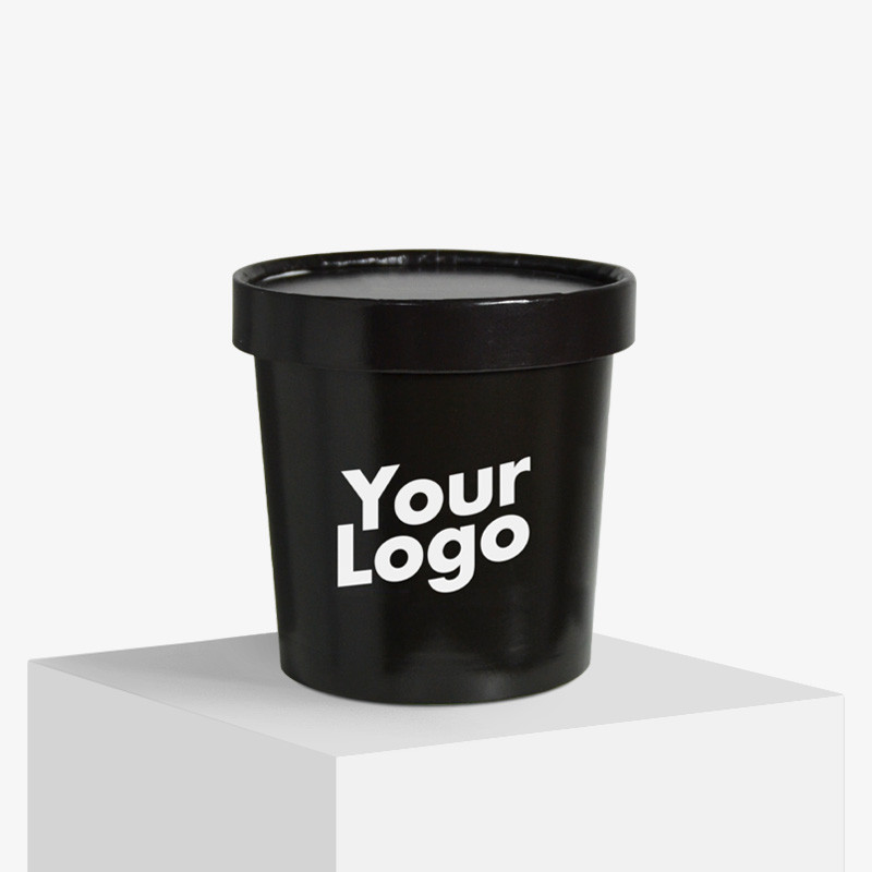 Suppebægre med låg og dit logo på Suppebægre med låg og dit logo på
