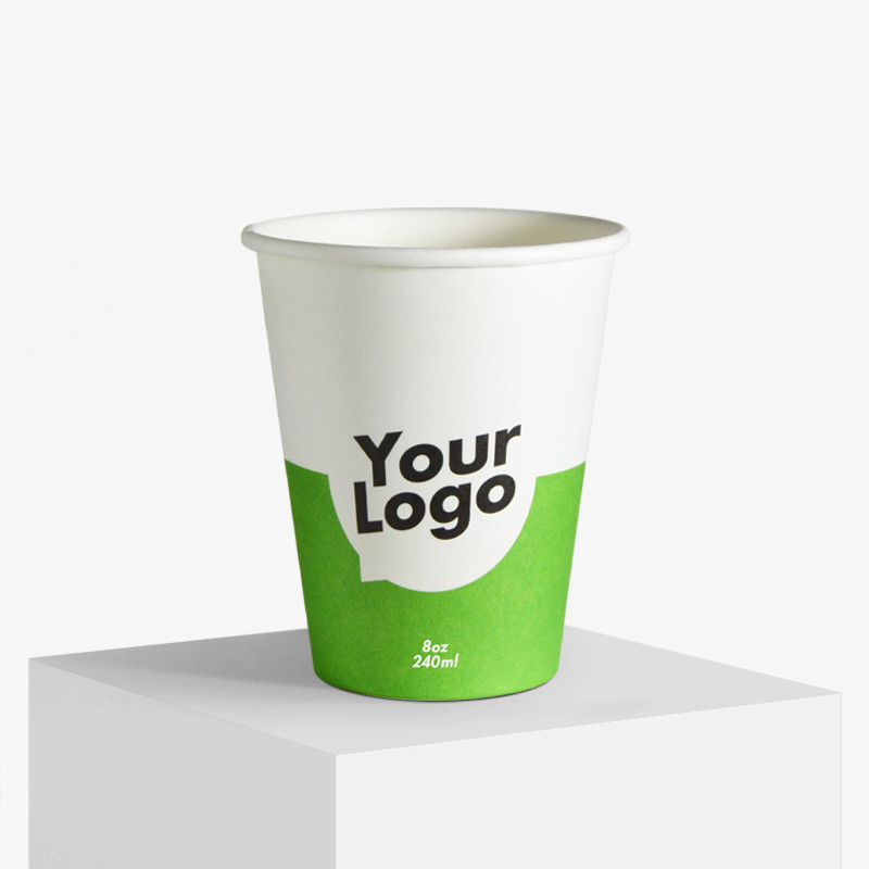 Enkeltlags pappkrus med dit logo trykk Enkeltlags pappkrus med dit logo trykk