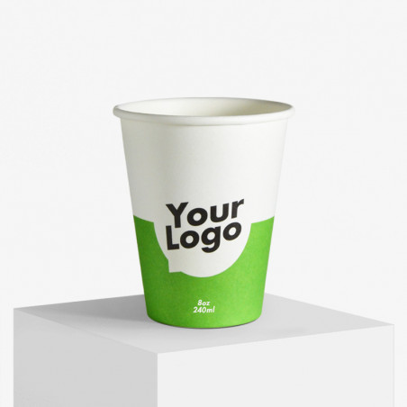 Enkeltlags pappkrus med dit logo trykk Enkeltlags pappkrus med dit logo trykk
